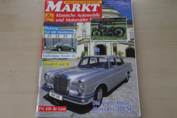 Deckblatt Oldtimer Markt (09/1992)